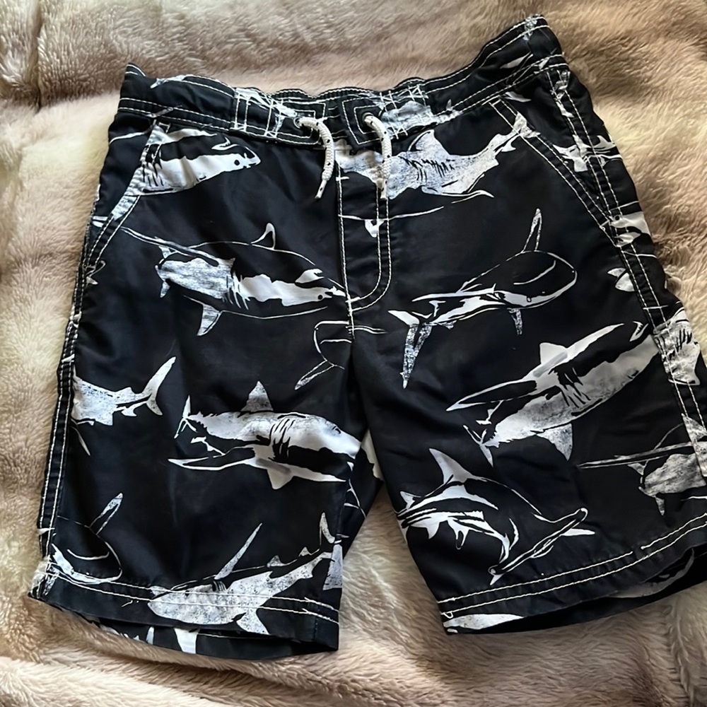 Carter’s - Swim Trunk. Black with sharks